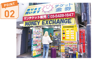 サンチケット手荷物預かり所のアクセス